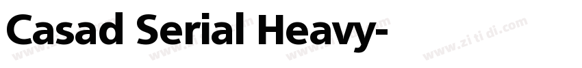 Casad Serial Heavy字体转换